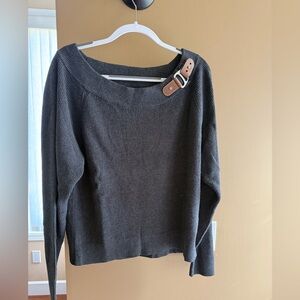 Lauren Ralph Lauren Ballet Neck Buckle Jumper size L